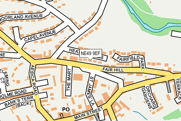 NE49 9EF map - OS OpenMap – Local (Ordnance Survey) NE49 9EF map - OS OpenMap – Local (Ordnance Survey)