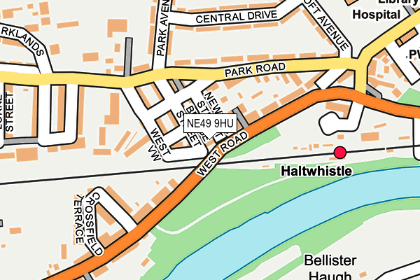 NE49 9HU map - OS OpenMap – Local (Ordnance Survey) NE49 9HU map - OS OpenMap – Local (Ordnance Survey)