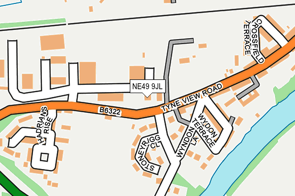 NE49 9JL map - OS OpenMap – Local (Ordnance Survey) NE49 9JL map - OS OpenMap – Local (Ordnance Survey)