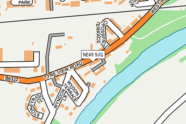 NE49 9JQ map - OS OpenMap – Local (Ordnance Survey) NE49 9JQ map - OS OpenMap – Local (Ordnance Survey)