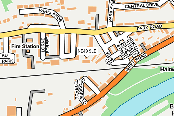 NE49 9LE map - OS OpenMap – Local (Ordnance Survey) NE49 9LE map - OS OpenMap – Local (Ordnance Survey)