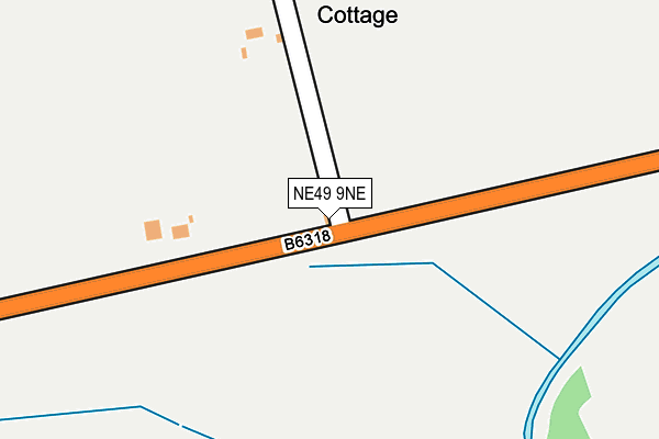 NE49 9NE map - OS OpenMap – Local (Ordnance Survey) NE49 9NE map - OS OpenMap – Local (Ordnance Survey)