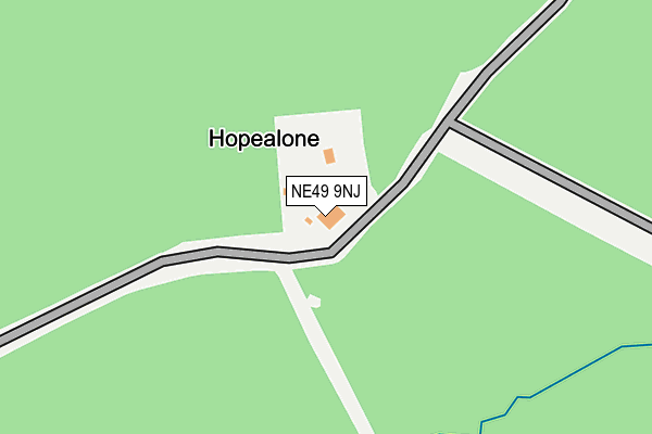 NE49 9NJ map - OS OpenMap – Local (Ordnance Survey) NE49 9NJ map - OS OpenMap – Local (Ordnance Survey)