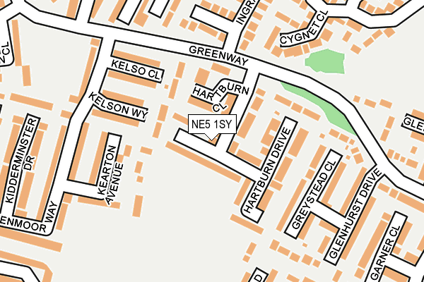 NE5 1SY map - OS OpenMap – Local (Ordnance Survey) NE5 1SY map - OS OpenMap – Local (Ordnance Survey)