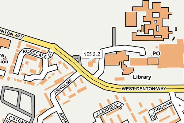 NE5 2LZ map - OS OpenMap – Local (Ordnance Survey) NE5 2LZ map - OS OpenMap – Local (Ordnance Survey)