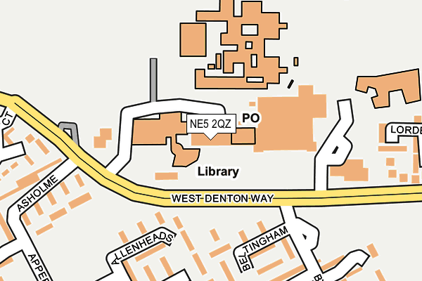 NE5 2QZ map - OS OpenMap – Local (Ordnance Survey) NE5 2QZ map - OS OpenMap – Local (Ordnance Survey)