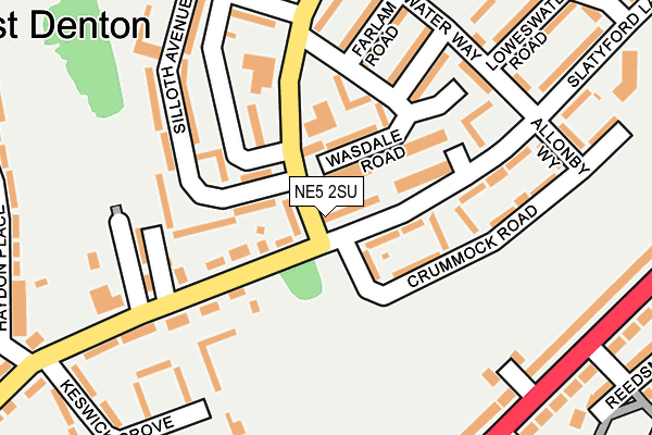 NE5 2SU map - OS OpenMap – Local (Ordnance Survey) NE5 2SU map - OS OpenMap – Local (Ordnance Survey)