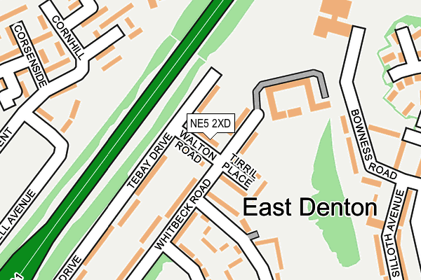 NE5 2XD map - OS OpenMap – Local (Ordnance Survey) NE5 2XD map - OS OpenMap – Local (Ordnance Survey)