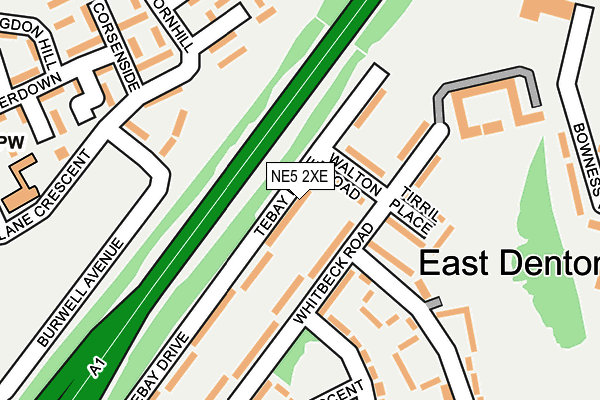 NE5 2XE map - OS OpenMap – Local (Ordnance Survey) NE5 2XE map - OS OpenMap – Local (Ordnance Survey)