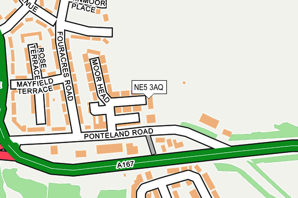 NE5 3AQ map - OS OpenMap – Local (Ordnance Survey) NE5 3AQ map - OS OpenMap – Local (Ordnance Survey)