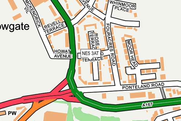 NE5 3AT map - OS OpenMap – Local (Ordnance Survey) NE5 3AT map - OS OpenMap – Local (Ordnance Survey)