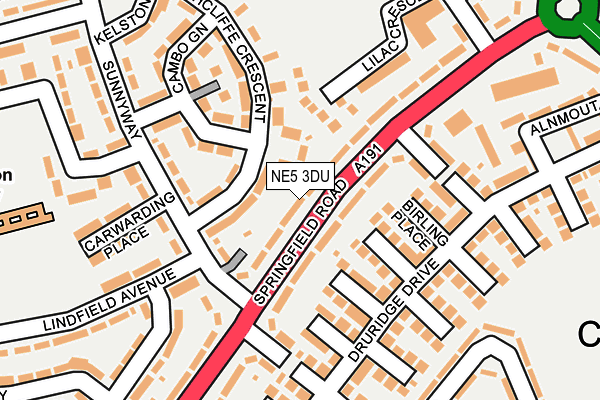 NE5 3DU map - OS OpenMap – Local (Ordnance Survey) NE5 3DU map - OS OpenMap – Local (Ordnance Survey)