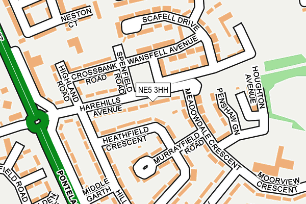 NE5 3HH map - OS OpenMap – Local (Ordnance Survey) NE5 3HH map - OS OpenMap – Local (Ordnance Survey)