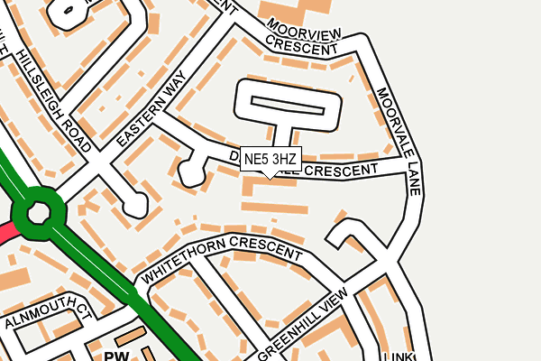 NE5 3HZ map - OS OpenMap – Local (Ordnance Survey) NE5 3HZ map - OS OpenMap – Local (Ordnance Survey)