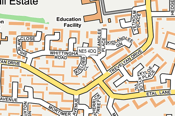 NE5 4DQ map - OS OpenMap – Local (Ordnance Survey) NE5 4DQ map - OS OpenMap – Local (Ordnance Survey)
