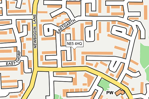 NE5 4HQ map - OS OpenMap – Local (Ordnance Survey) NE5 4HQ map - OS OpenMap – Local (Ordnance Survey)