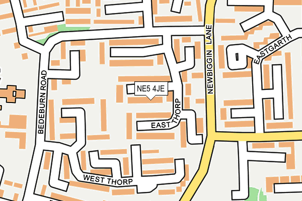 NE5 4JE map - OS OpenMap – Local (Ordnance Survey) NE5 4JE map - OS OpenMap – Local (Ordnance Survey)