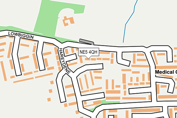 NE5 4QH map - OS OpenMap – Local (Ordnance Survey) NE5 4QH map - OS OpenMap – Local (Ordnance Survey)