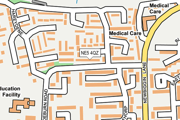 NE5 4QZ map - OS OpenMap – Local (Ordnance Survey) NE5 4QZ map - OS OpenMap – Local (Ordnance Survey)