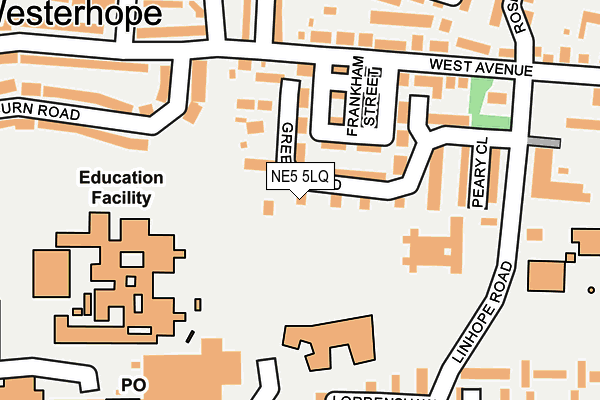 NE5 5LQ map - OS OpenMap – Local (Ordnance Survey) NE5 5LQ map - OS OpenMap – Local (Ordnance Survey)