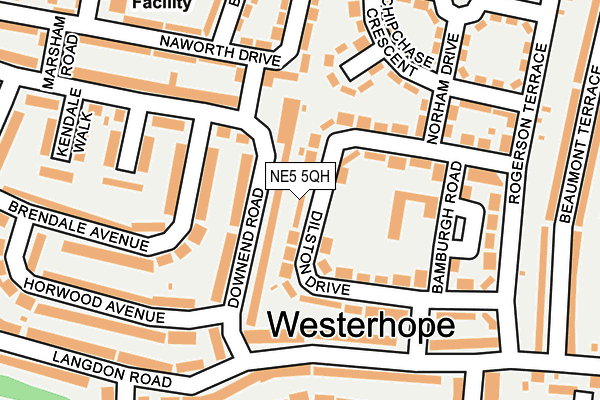 NE5 5QH map - OS OpenMap – Local (Ordnance Survey) NE5 5QH map - OS OpenMap – Local (Ordnance Survey)