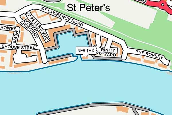 NE6 1HX map - OS OpenMap – Local (Ordnance Survey) NE6 1HX map - OS OpenMap – Local (Ordnance Survey)