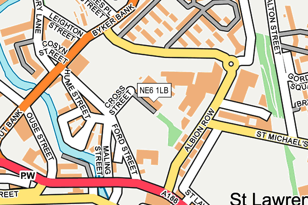 NE6 1LB map - OS OpenMap – Local (Ordnance Survey) NE6 1LB map - OS OpenMap – Local (Ordnance Survey)