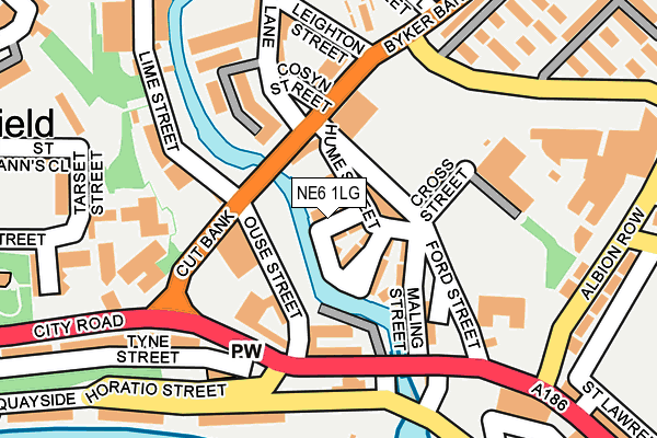 NE6 1LG map - OS OpenMap – Local (Ordnance Survey) NE6 1LG map - OS OpenMap – Local (Ordnance Survey)