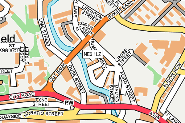 NE6 1LZ map - OS OpenMap – Local (Ordnance Survey) NE6 1LZ map - OS OpenMap – Local (Ordnance Survey)