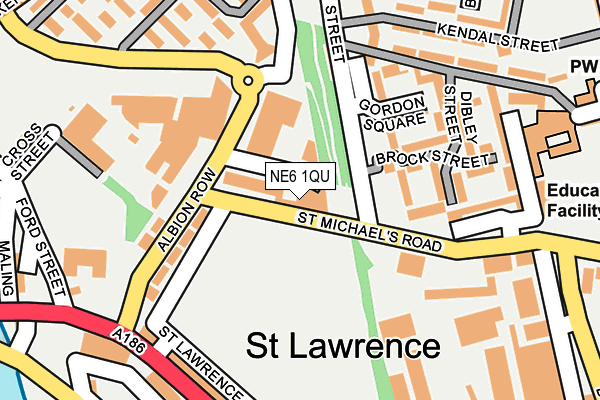 NE6 1QU map - OS OpenMap – Local (Ordnance Survey) NE6 1QU map - OS OpenMap – Local (Ordnance Survey)