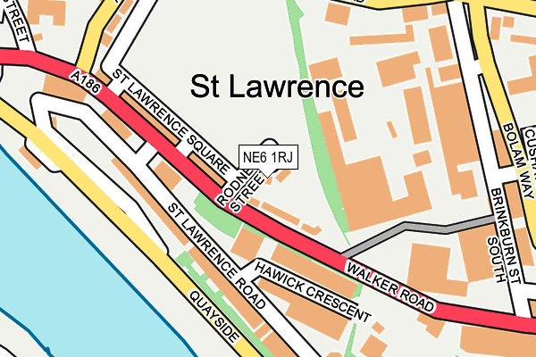 NE6 1RJ map - OS OpenMap – Local (Ordnance Survey) NE6 1RJ map - OS OpenMap – Local (Ordnance Survey)