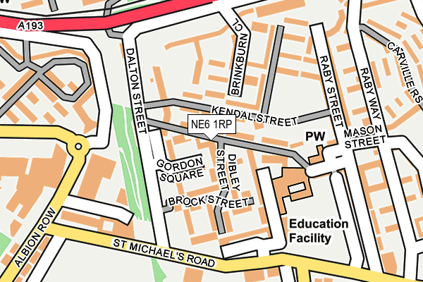 NE6 1RP map - OS OpenMap – Local (Ordnance Survey) NE6 1RP map - OS OpenMap – Local (Ordnance Survey)