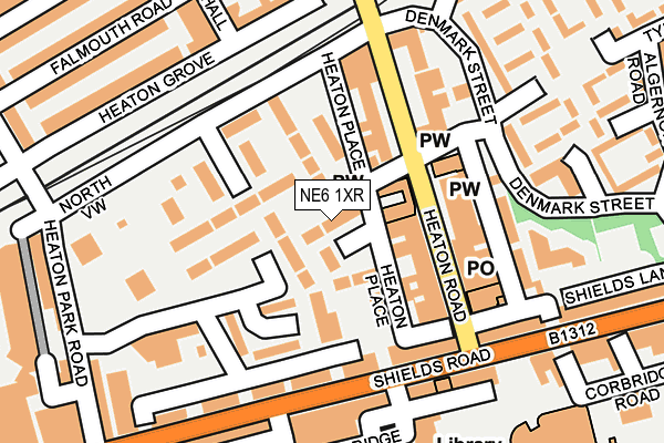 NE6 1XR map - OS OpenMap – Local (Ordnance Survey) NE6 1XR map - OS OpenMap – Local (Ordnance Survey)