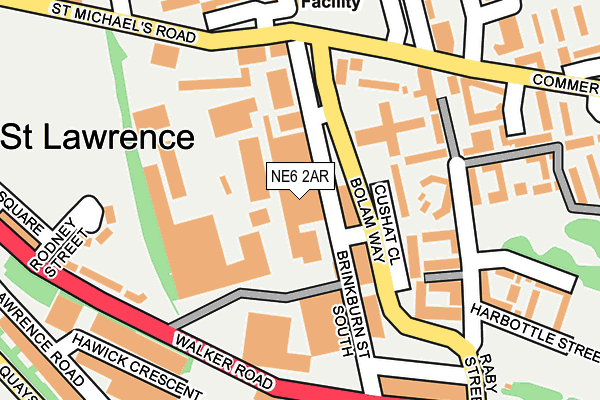 NE6 2AR map - OS OpenMap – Local (Ordnance Survey) NE6 2AR map - OS OpenMap – Local (Ordnance Survey)