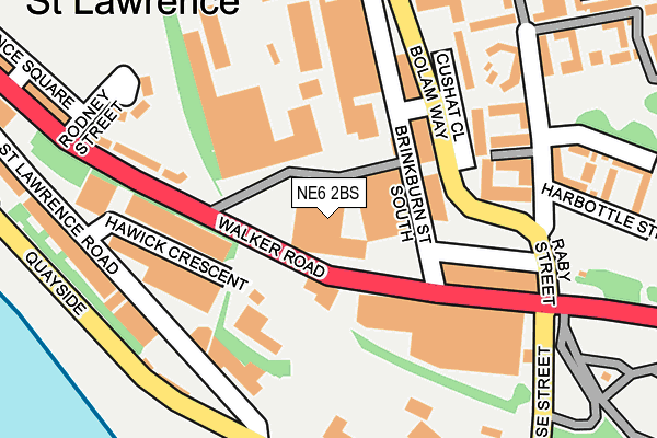 NE6 2BS map - OS OpenMap – Local (Ordnance Survey) NE6 2BS map - OS OpenMap – Local (Ordnance Survey)
