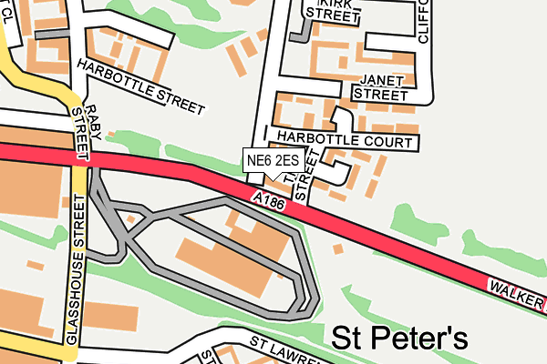 NE6 2ES map - OS OpenMap – Local (Ordnance Survey) NE6 2ES map - OS OpenMap – Local (Ordnance Survey)