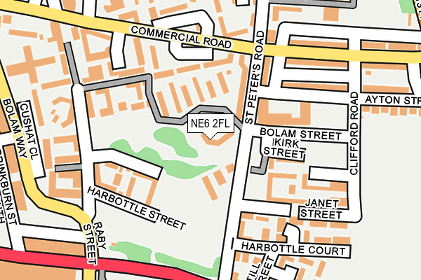 NE6 2FL map - OS OpenMap – Local (Ordnance Survey) NE6 2FL map - OS OpenMap – Local (Ordnance Survey)