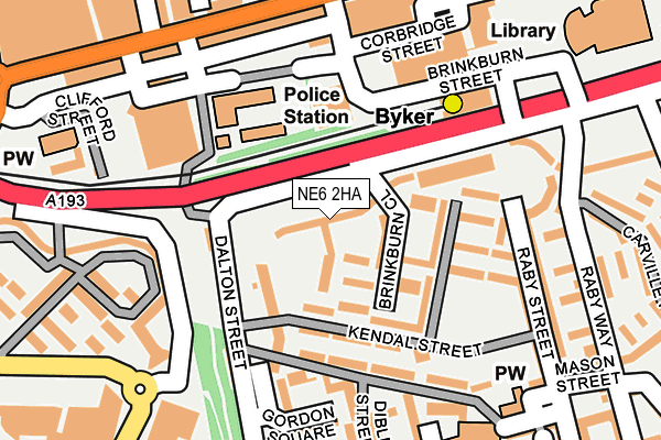 NE6 2HA map - OS OpenMap – Local (Ordnance Survey) NE6 2HA map - OS OpenMap – Local (Ordnance Survey)
