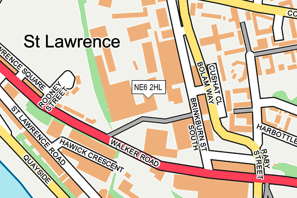 NE6 2HL map - OS OpenMap – Local (Ordnance Survey) NE6 2HL map - OS OpenMap – Local (Ordnance Survey)