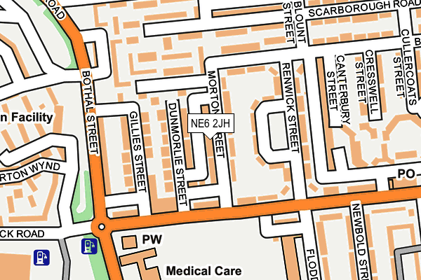 NE6 2JH map - OS OpenMap – Local (Ordnance Survey) NE6 2JH map - OS OpenMap – Local (Ordnance Survey)