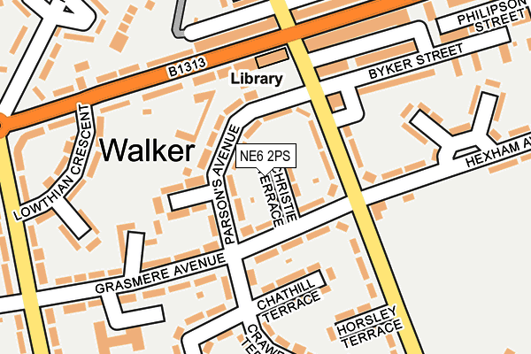 NE6 2PS map - OS OpenMap – Local (Ordnance Survey) NE6 2PS map - OS OpenMap – Local (Ordnance Survey)