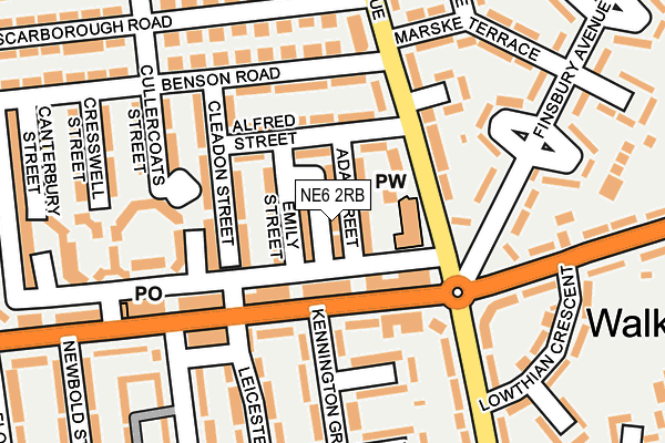 NE6 2RB map - OS OpenMap – Local (Ordnance Survey) NE6 2RB map - OS OpenMap – Local (Ordnance Survey)