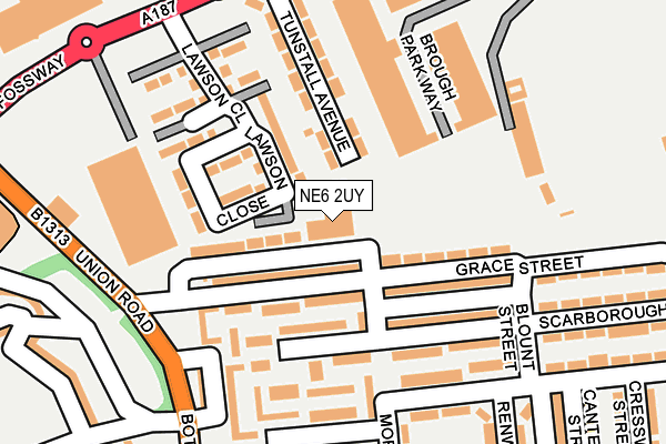 NE6 2UY map - OS OpenMap – Local (Ordnance Survey) NE6 2UY map - OS OpenMap – Local (Ordnance Survey)