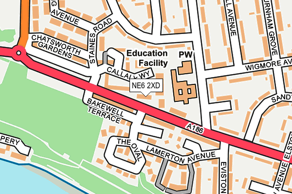NE6 2XD map - OS OpenMap – Local (Ordnance Survey) NE6 2XD map - OS OpenMap – Local (Ordnance Survey)