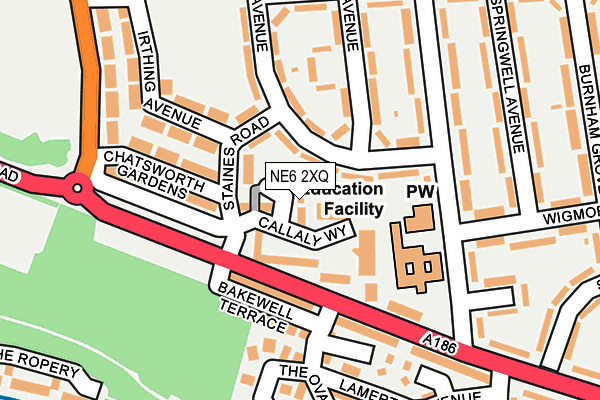 NE6 2XQ map - OS OpenMap – Local (Ordnance Survey) NE6 2XQ map - OS OpenMap – Local (Ordnance Survey)