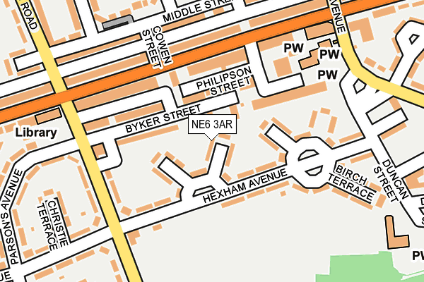 NE6 3AR map - OS OpenMap – Local (Ordnance Survey) NE6 3AR map - OS OpenMap – Local (Ordnance Survey)
