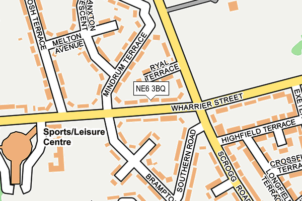 NE6 3BQ map - OS OpenMap – Local (Ordnance Survey) NE6 3BQ map - OS OpenMap – Local (Ordnance Survey)