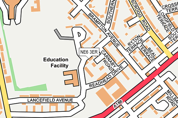 NE6 3ER map - OS OpenMap – Local (Ordnance Survey) NE6 3ER map - OS OpenMap – Local (Ordnance Survey)