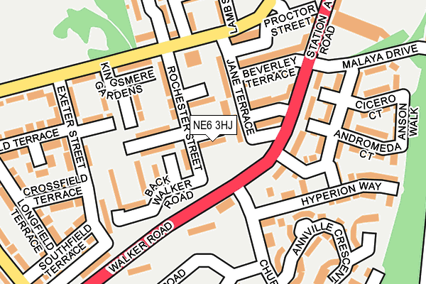 NE6 3HJ map - OS OpenMap – Local (Ordnance Survey) NE6 3HJ map - OS OpenMap – Local (Ordnance Survey)
