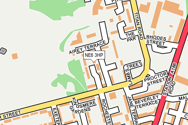NE6 3HP map - OS OpenMap – Local (Ordnance Survey) NE6 3HP map - OS OpenMap – Local (Ordnance Survey)
